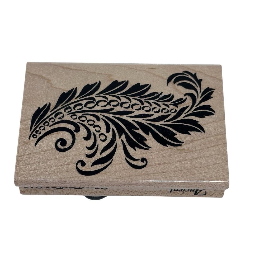 Stampendous - Ancient Tiles - Classic Plums - Rubber Stamp